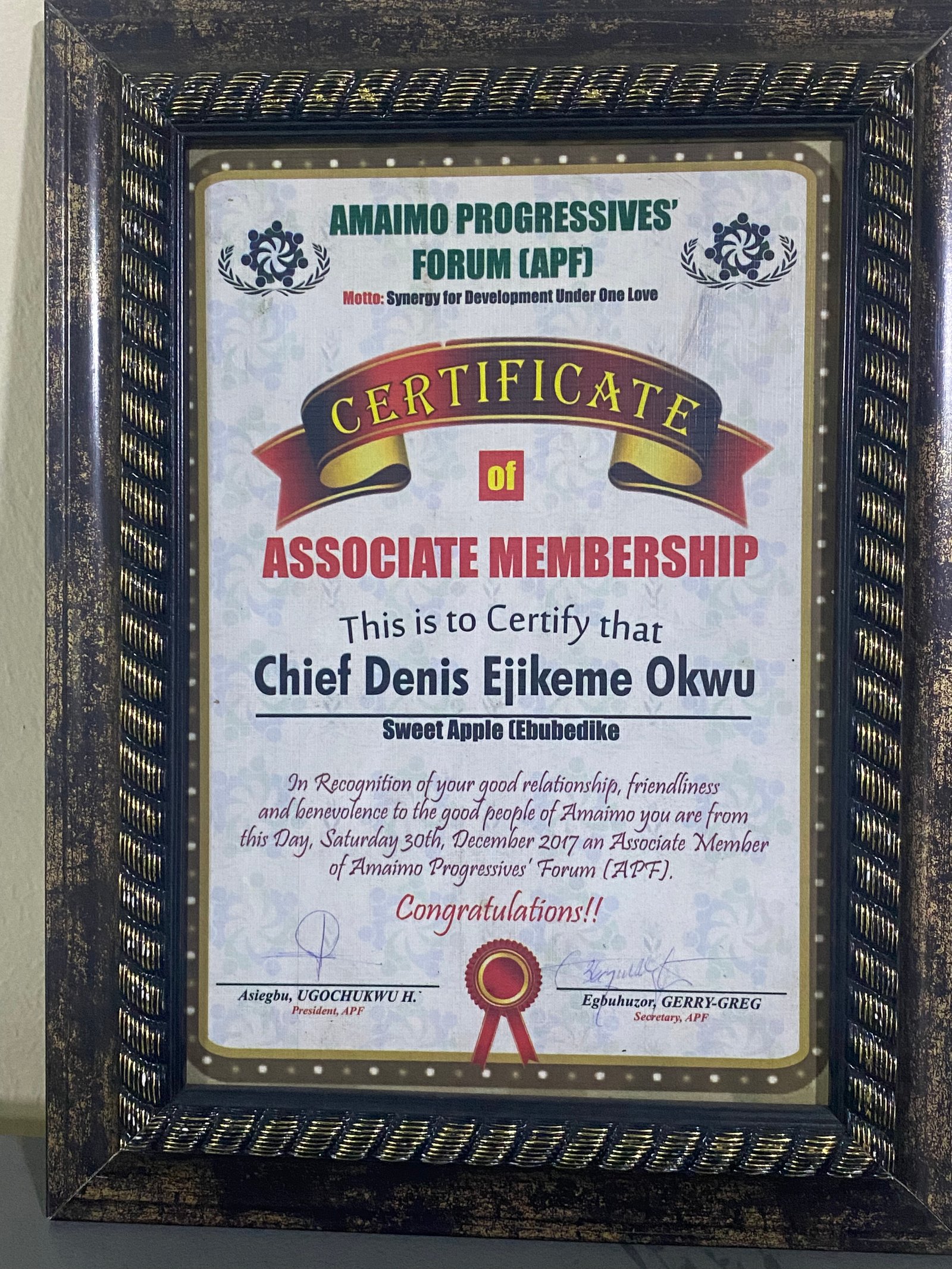 Award / Recognition
