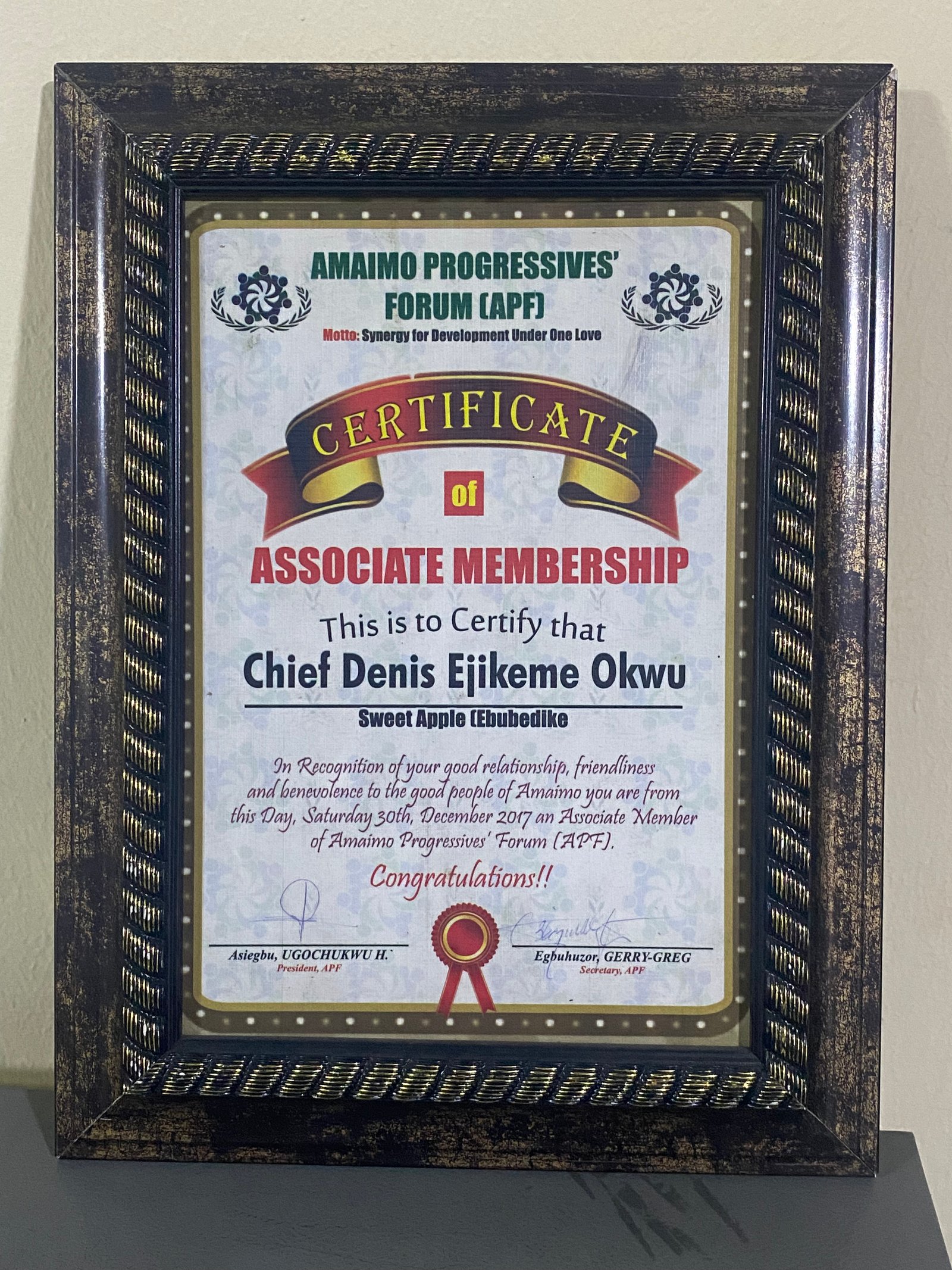 Award / Recognition